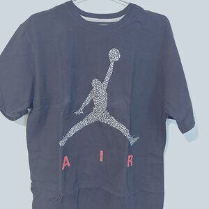 Black Air Jordan Tee - Grey Logo